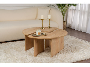 Houten salontafel "Moira" 90 x 90 x 41 cm - Eik 2