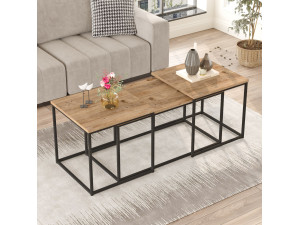 Set van 3 houten salontafels "VG9" - 90 x 45 x 44 cm - Atlantic Pine 2