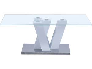 Salontafel "Gaya" - 110 x 60 x 40 cm - Wit gelakt 2
