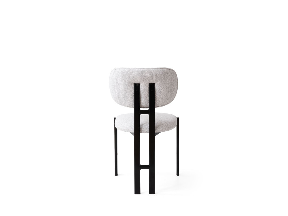 Stoelset "Muriz" van metaal (2 stuks) - Gebroken wit
