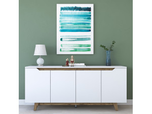 Houten buffetkast "Gondol" - 180 x 45 x 79 cm - Wit 2