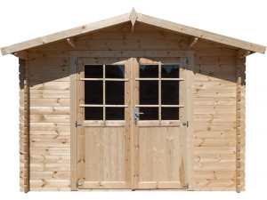 Tuinhuisje hout 9.4 m² "Lys" - 320 x 298 x 225 cm - 28 mm