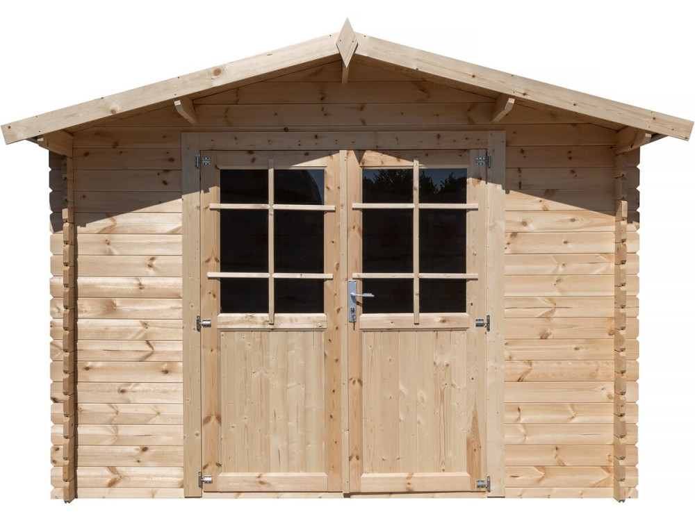 Tuinhuisje hout 9.4 m² "Lys" - 320 x 298 x 225 cm - 28 mm