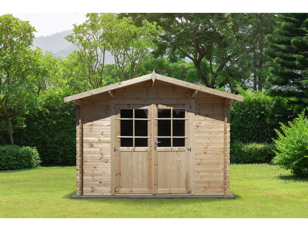 Tuinhuisje hout 9.4 m² "Lys" - 320 x 298 x 225 cm - 28 mm