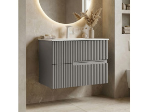 Wastafelmeubel "Moonlight 70 v2" - 71 x 51 x 51 cm - Matte Mink 2