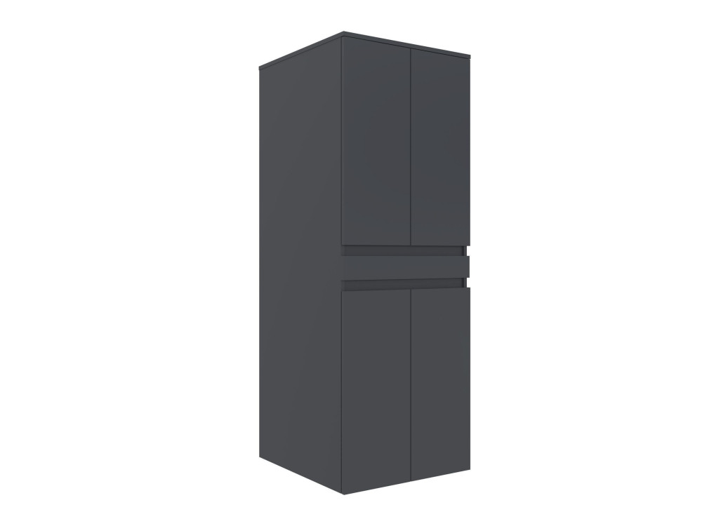 Wasmachineonderkast „Neve 70“ – 70 x 73 x 193 cm – mat antraciet