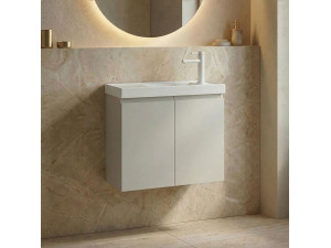 Wastafelmeubel "Ferla 60" - 60 x 22 x 50 cm - Matte Cashmere 2