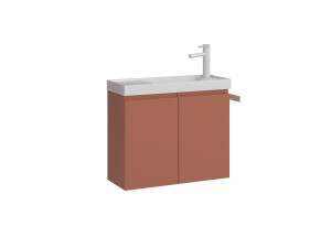 Wastafelmeubel "Ferla 60" - 60 x 22 x 50 cm - Matte Cinnamon