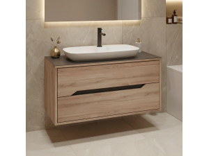 Wastafelmeubel "Galia 100 v2" -  cm - Eiken 2
