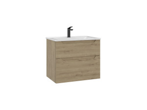Wastafelmeubel "Messina 65 v2" - 65 x 45 x 55 cm - Eiken