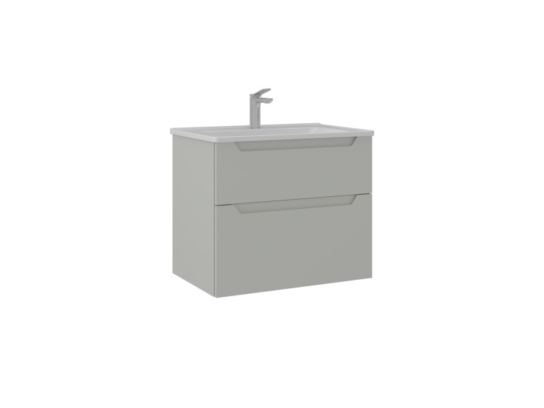 Wastafelmeubel "Messina 65 v2" - 65 x 45 x 55 cm - Matte Cashmere