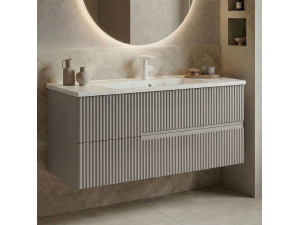 Wastafelmeubel "Moonlight 120" - 121 x 51 x 51 cm - Matte Mink 2