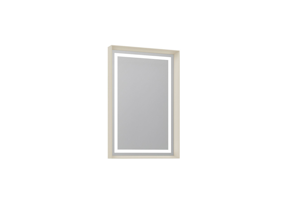 Decoratieve houten spiegel "Craft 60 x 90 v2" - 60 x 10 x 90 cm - Matte Mink