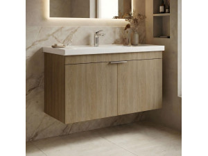 Wastafelmeubel "Desna 100" - 100 x 45 x 58 cm - Sonomo Oak 2