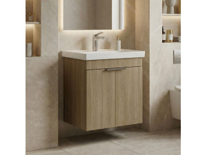 Wastafelmeubel "Desna 50" - 50 x 38 x 58 cm - Sonomo Oak 2