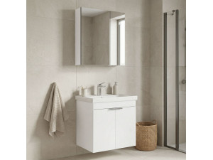 Wastafelmeubel met spiegel (2-delig) "Desna 60" - 60 x 45 x 58 cm - Matwit 2