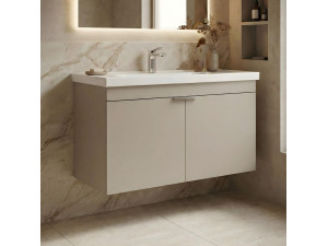 Wastafelmeubel "Desna 90" - 90 x 45 x 58 cm - Zandkleur 2