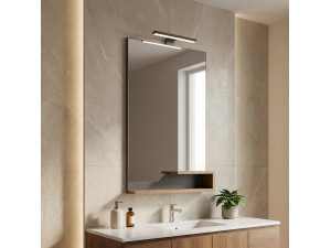 Decoratieve houten spiegel "Galia 60" - 60 x 14 x 100 cm - eikenhout 2