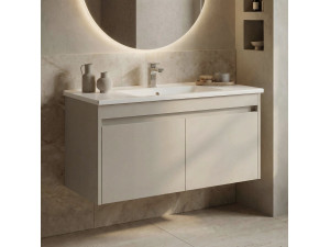 Wastafelmeubel "Arno 100" - 100 x 45 x 52 cm - Cashmere 2