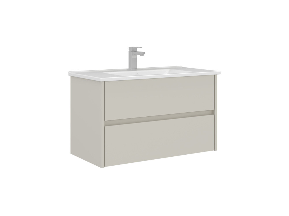 Wastafelmeubel "Arno 85" - 85 x 45 x 52 cm - Cashmere