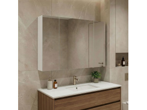 Badkamermeubel met spiegel "Bari 100" - 97 x 16 x 66 cm - Matwit 2