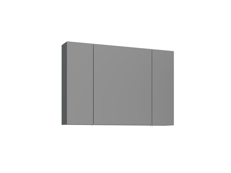 Badkamermeubel met spiegel "Bari 100" - 97 x 16 x 66 cm - Mat antraciet