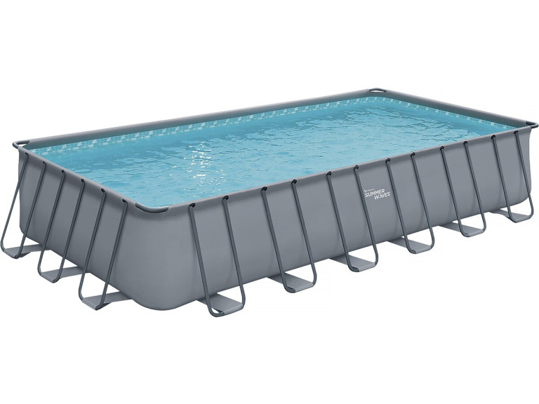 Zwembad opzetzwembad grijs - "LUDO 5" - 732 x 366 x 132 cm - zonder filtratie