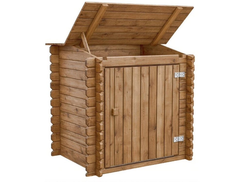 Keny" behandelde houten filterbox voor zwembad - 120 x 95 x 113 cm
