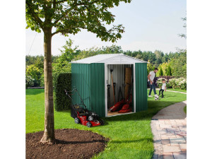 Tuinhuisje metaal "Rosas" - 2,71 m² - Groen 2