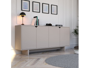 Houten dressoir "Oz" - 180 x 40 x 81 cm - Beige 2