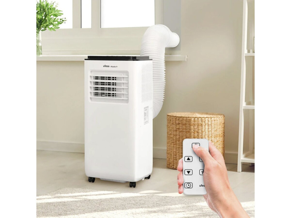 Mobiele monoblok-airconditioner van 9000 BTU met afvoerslang – Tot 30 m²