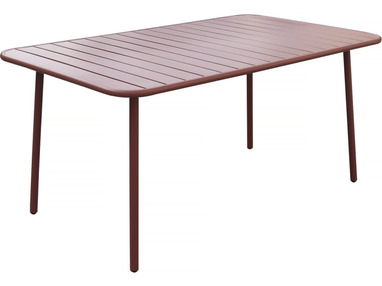 Metalen tuintafel "Bilbao" - 150 x 90 x 71 cm - Terracotta