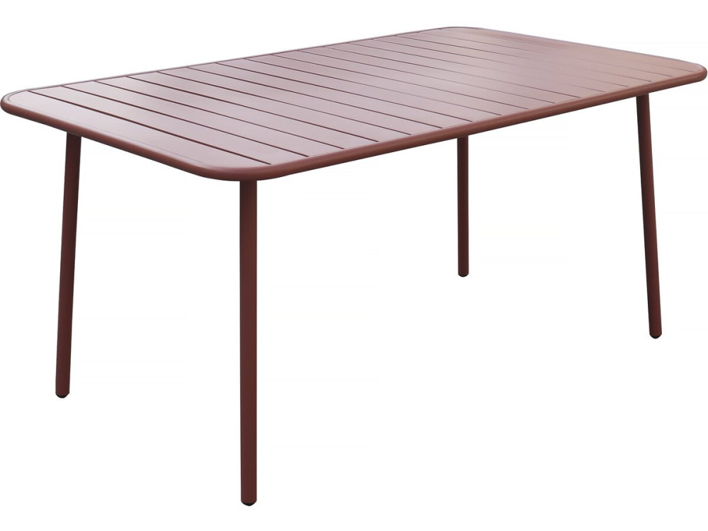 Metalen tuintafel "Bilbao" - 150 x 90 x 71 cm - Terracotta
