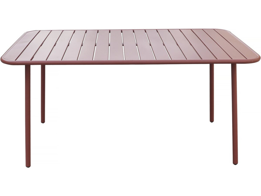Metalen tuintafel "Bilbao" - 150 x 90 x 71 cm - Terracotta