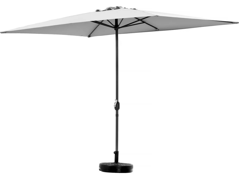 Parasol tuin tuinparasol "Sol 2" - Rechthoekig - 2 x 3 m - Grijs