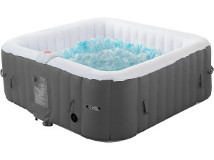 Opblaasbare jacuzzi spa pvc "RIVIERA" - 6 zits - Grijs / Wit