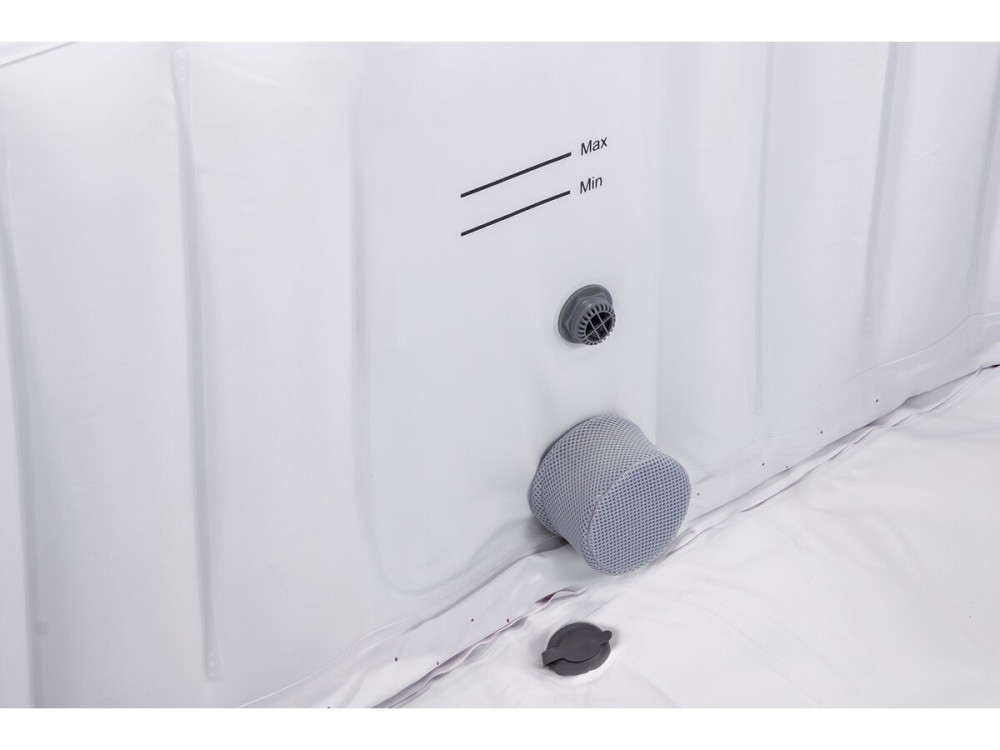 Opblaasbare jacuzzi spa pvc "RIVIERA" - 6 zits - Grijs / Wit