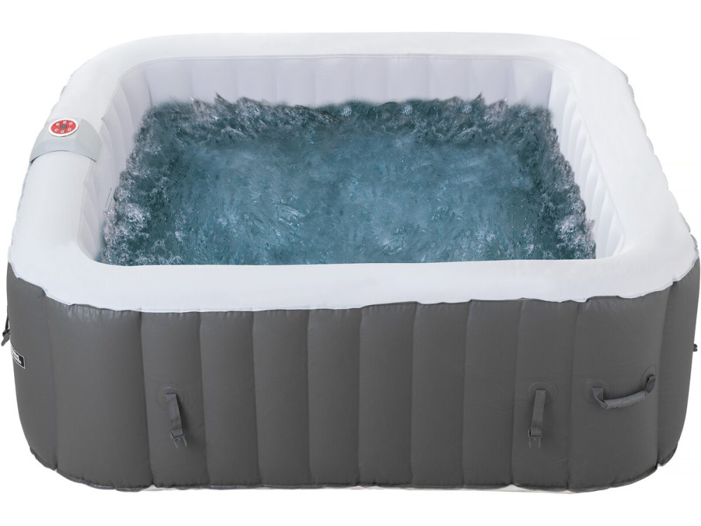 Opblaasbare jacuzzi spa pvc "RIVIERA" - 6 zits - Grijs / Wit