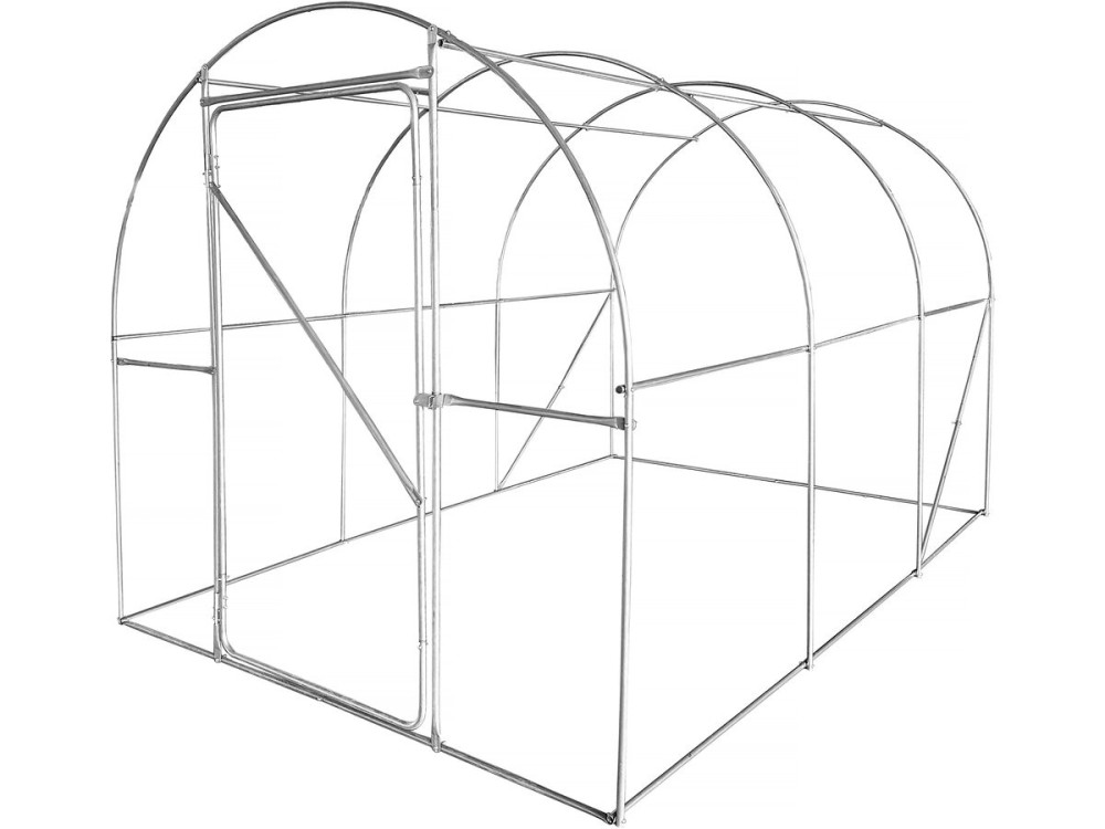 "Mimosa" Tunnelkas met deur - 6 m² - 180 g - Wit