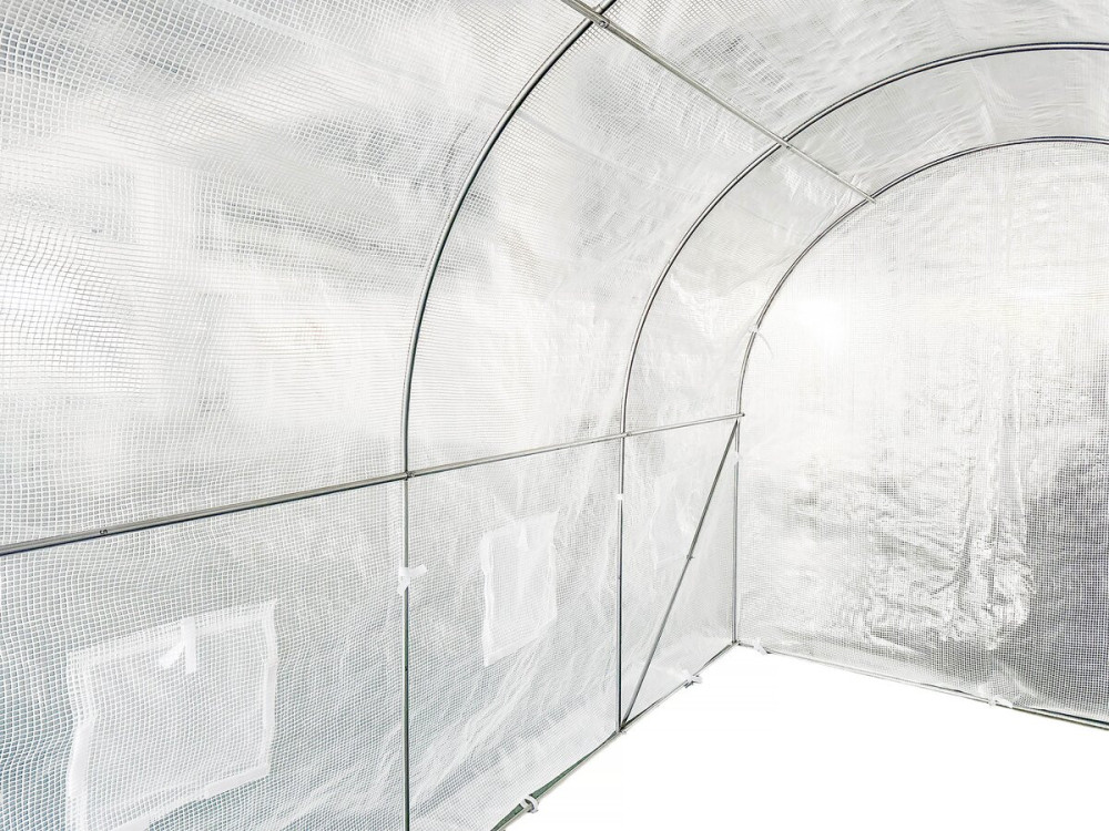 "Mimosa" Tunnelkas met deur - 6 m² - 180 g - Wit