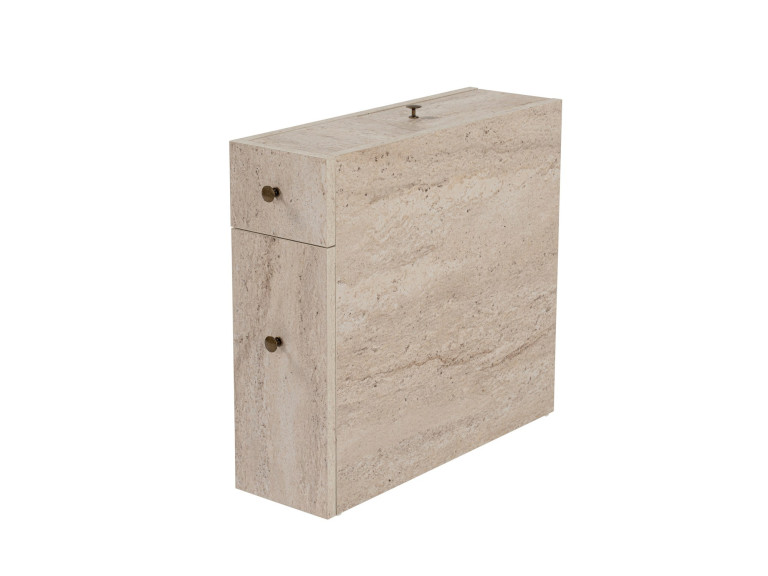Houten badmeubel "Calencia" - 20 x 60 x 55 cm - Beige