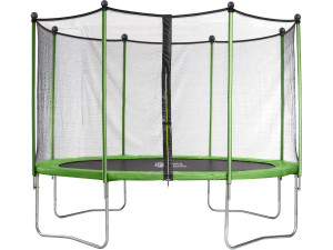 Trampoline buiten outdoor "Yoopi 2 LUXE" - Ø 365 cm - Met net + ladder + beschermhoes + verankeringsset 2