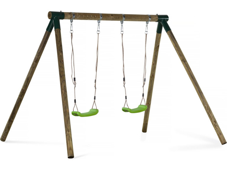 Houten schommel speeltoestel "Eden" - Met 2 schommels