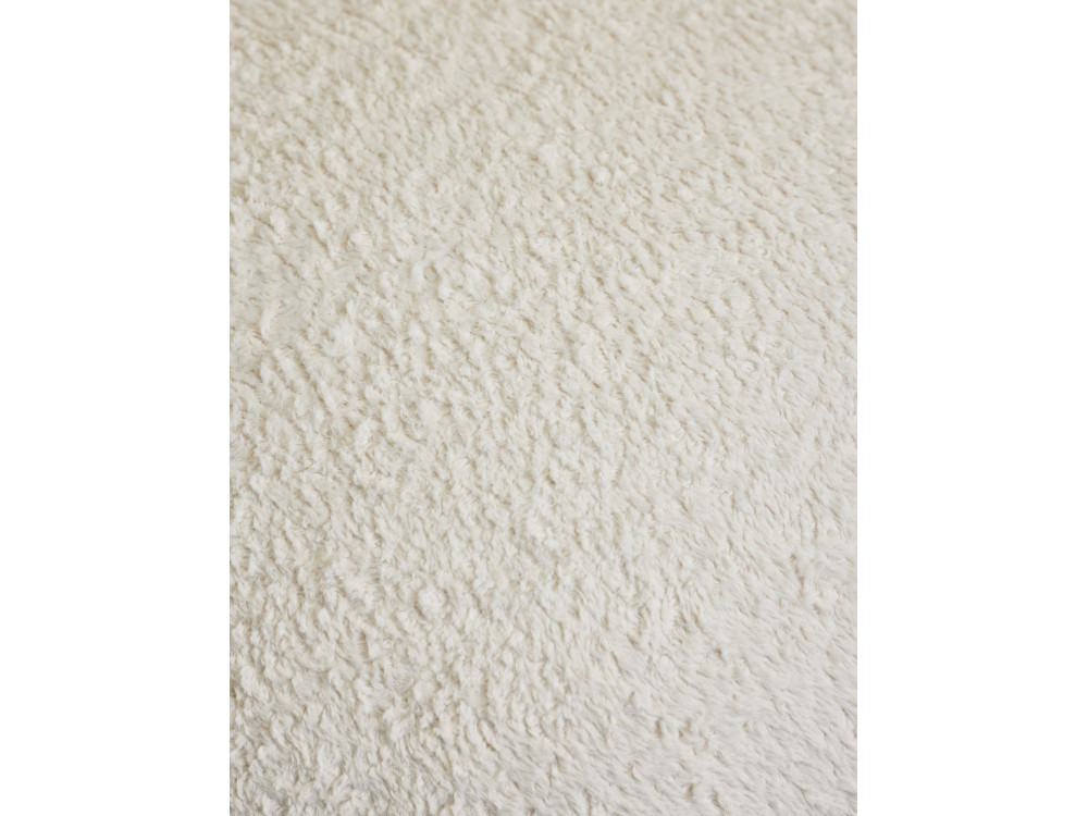 Stoffen poef "Magnus" - 45 x 45 x 48 cm - Wit