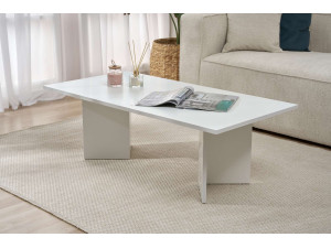 Houten salontafel "Sabin" 119 x 60 x 40 cm - Wit 2