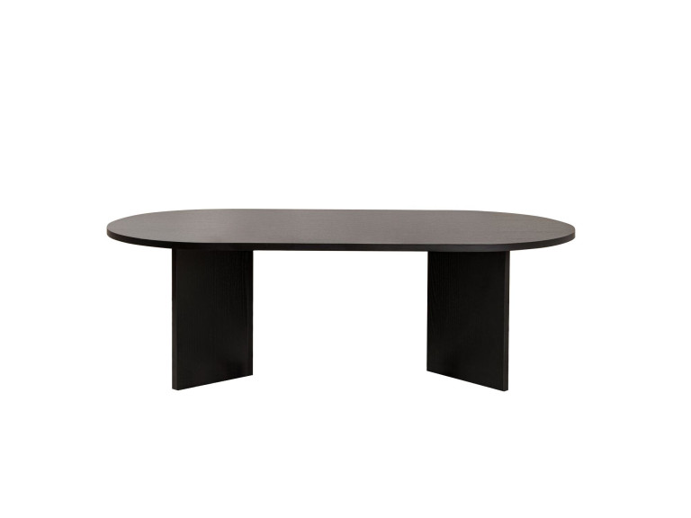 Houten salontafel "Sand" - 60 x 119 x 40 cm - Zwart hout