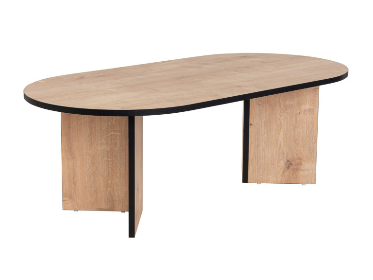 Houten salontafel "Sable" 119 x 60 x 40 cm - Saffier eik