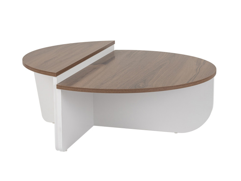 Houten salontafel "Orion" 90 x 60 x 30 cm - Notelaar