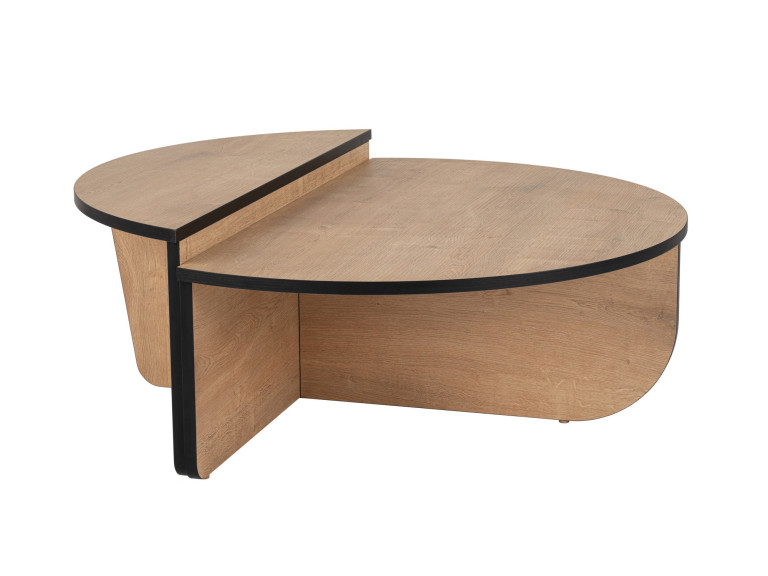 Houten salontafel "Orion" 90 x 60 x 30 cm - Honing eik