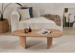 Houten salontafel "Ovalis" - 130 x 65 x 40 cm - Atlantic Pine 2